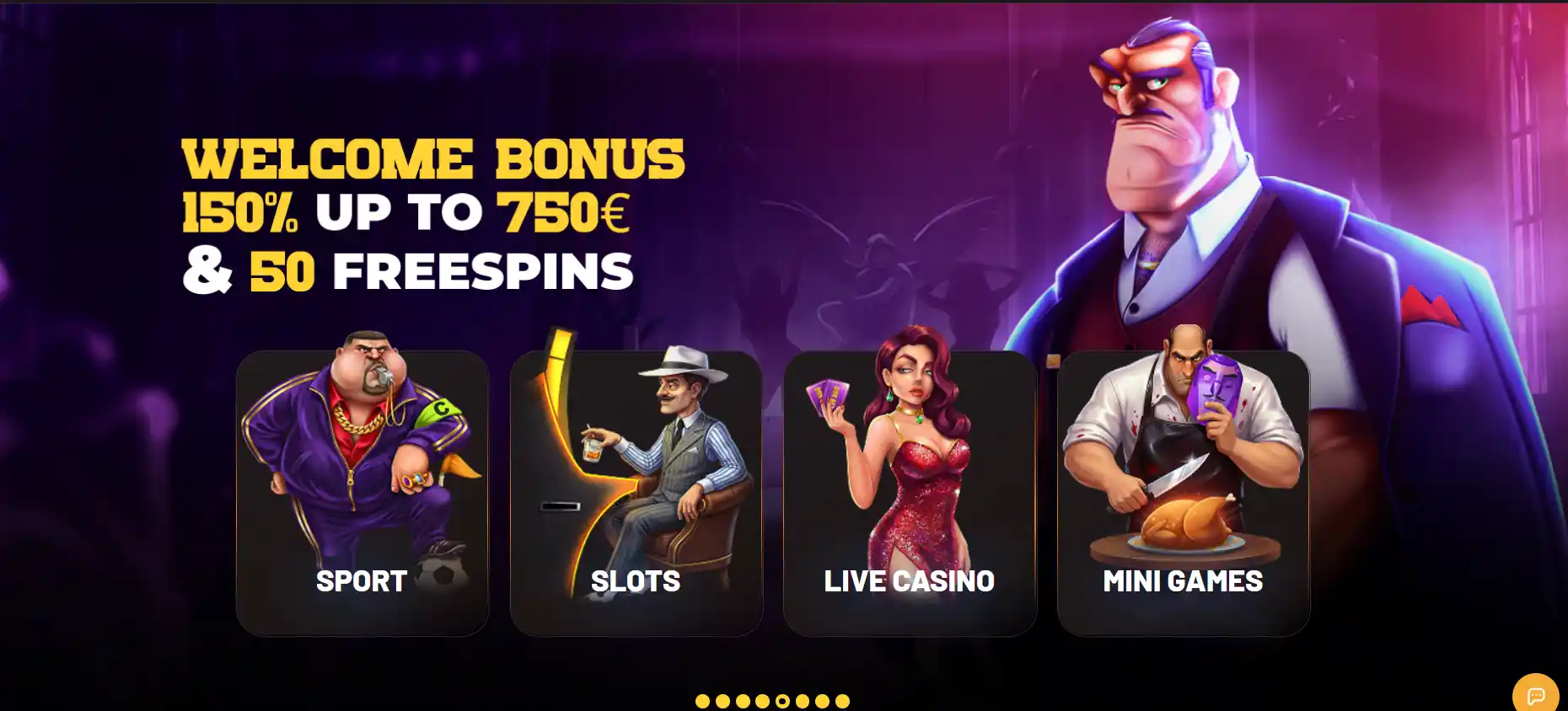 Real Donbet welcome bonus section showing the current promotional headline